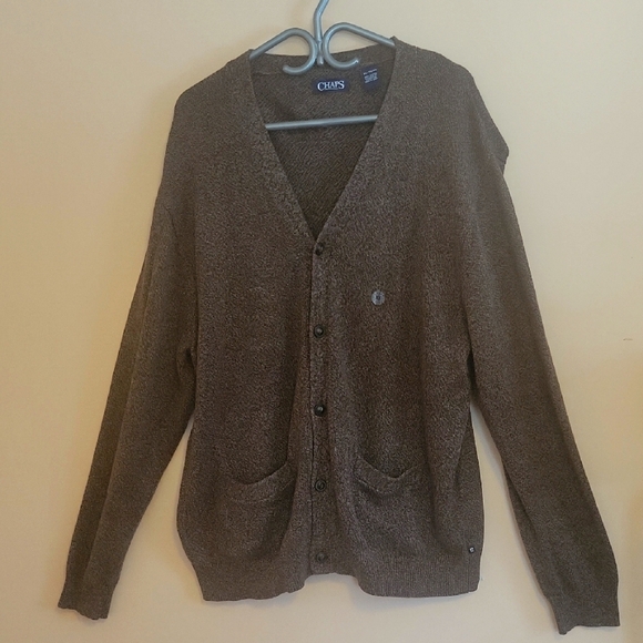 Chaps Brown Men's Sweater - Picture 1 of 7